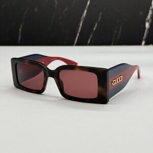 NEW GUCCI GG1860S 002 HAVANA BLUE RED UNISEX SUNGLASSES GUCCI